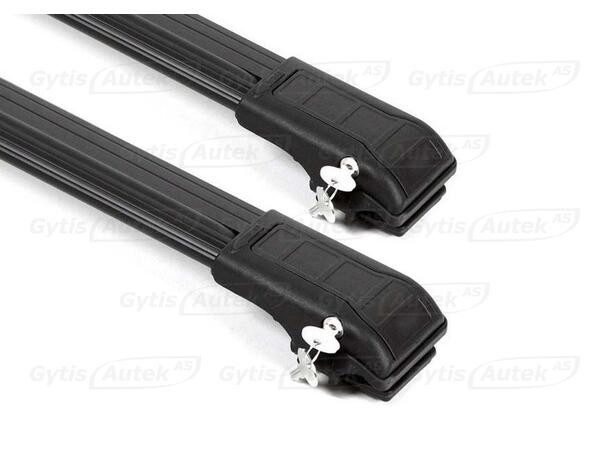 Takräcke. Wingcarrier. Svart BMW X5 E70 2007-2013 