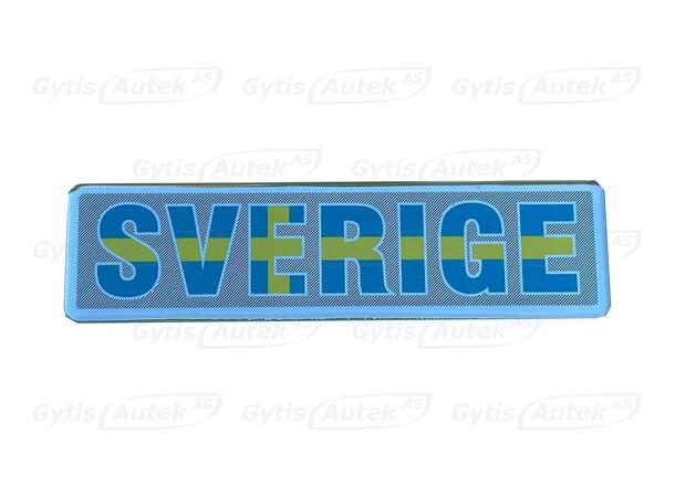 3D-klistermärke. Sverige Universell 