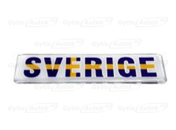 3D-klistermärke. Sverige Universell 