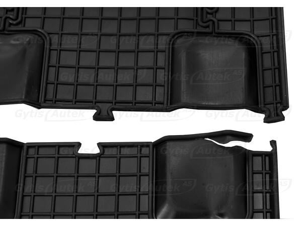 Gulvmatter. Gummi. B-vare VW T5 2003-2015 