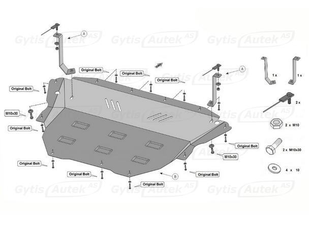 Hasplåt | Ford Transit Custom 2024-> | gytek.se