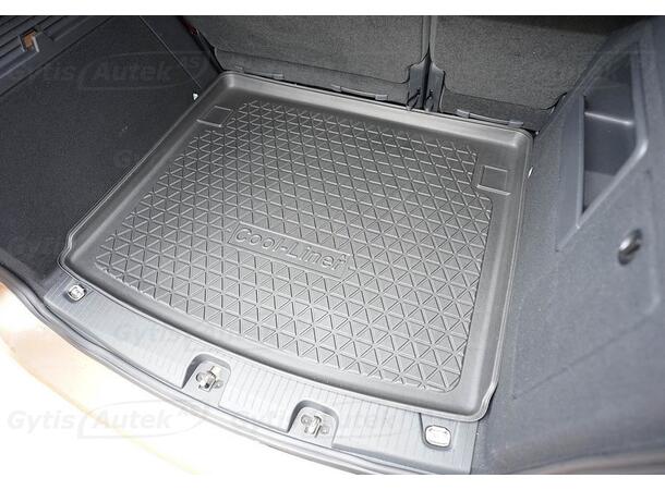 Bagagerumsmatta. Plast VW Caddy 2021-> 5 säten 