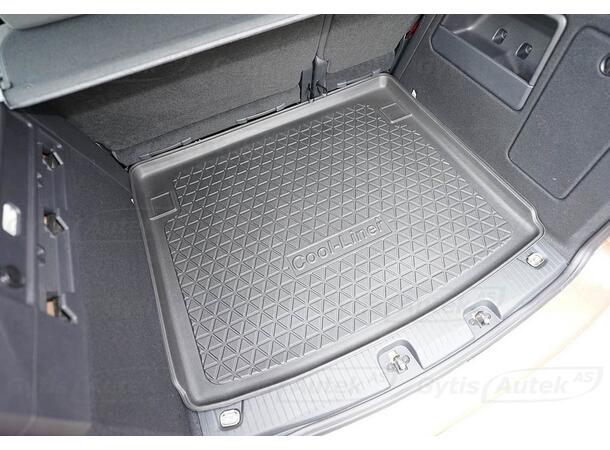 Bagagerumsmatta. Plast VW Caddy 2021-> 5 säten 