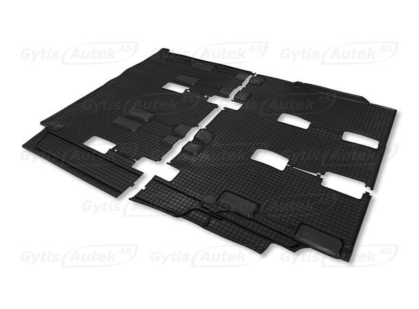 Bilmattor. Gummi. B-vara VW T6 2016-2024 