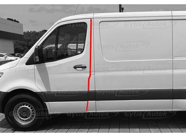 Dörrkantsskydd. Folie | MB Sprinter W907-910 2018-> | gytek.se