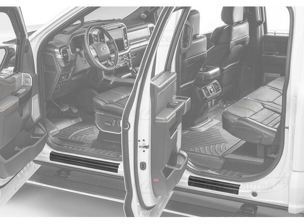 Instegsskydd. Plast Ford F-150 2015-2020 Super Crew 
