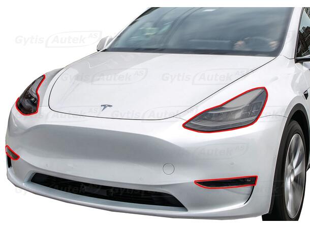 Lyktbeskyttere | Tesla Model Y 2021-2025 | gytisautek.no