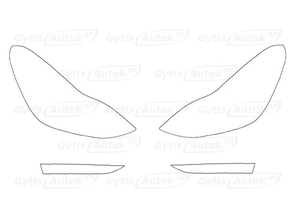 Lyktbeskyttere | Tesla Model Y 2021-2025 | gytisautek.no