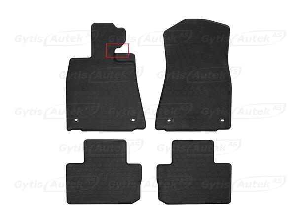 Bilmattor. Gummi. B-vara Lexus IS 2013-2020 