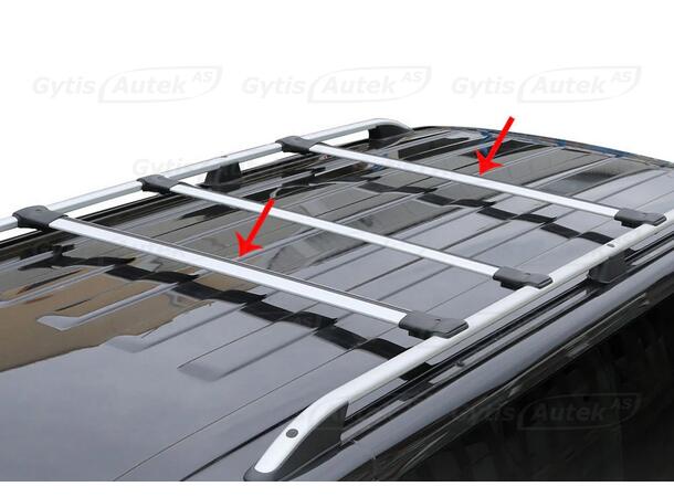 Takräcke. Wingcarrier. Silver Ford Tourneo Custom 2024-> 