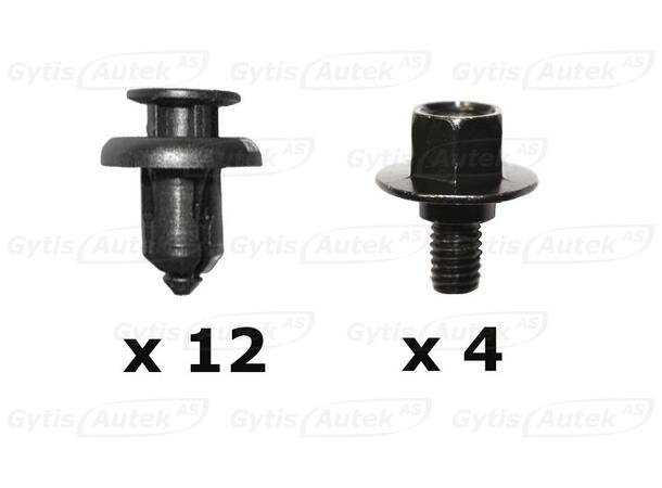 Monteringssats till hasplåt | Honda Civic 2006-2012 | gytek.se