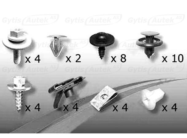Monteringssats till hasplåt | Toyota Avensis 2003-2009 | gytek.se