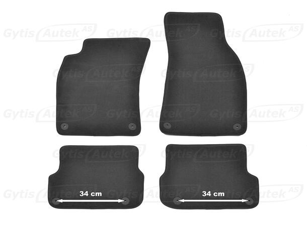Gulvmatter i stoff til Audi A6 2006-2011 | gytisautek.no