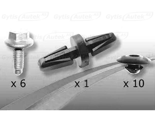 Monteringssats till hasplåt | VW T5 2003-2015 | gytek.se