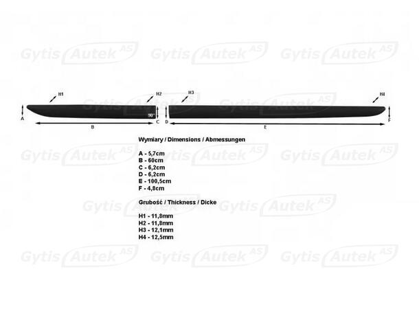 Sidolister till Mitsubishi L200 2006-2015 | gytek.se