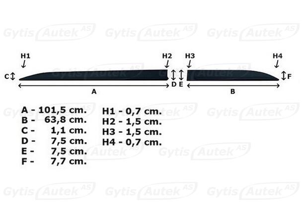 Sidolister till Skoda Karoq 2018-2022 | gytek.se