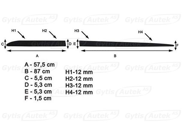 Sidolister till Hyundai Tucson 2016-2020 | gytek.se