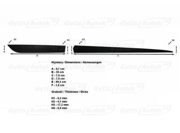 Sidolister till Kia Ceed 2012-2017 | gytek.se