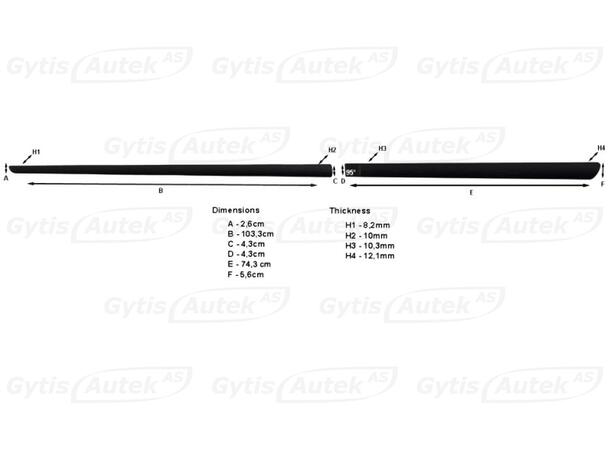 Sidolister till Kia Sorento 2015-2020 | gytek.se