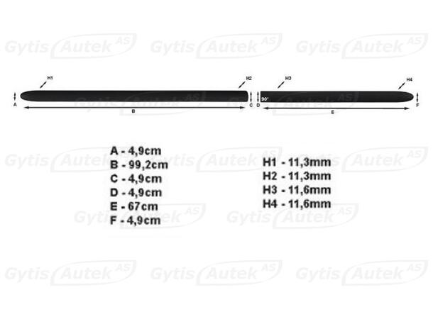 Sidolister till VW Amarok 2010-2020 | gytek.se