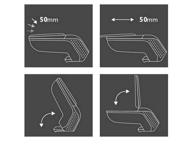 Formtilpasset armlene til Toyota Verso 2013-2018 | gytisautek.no
