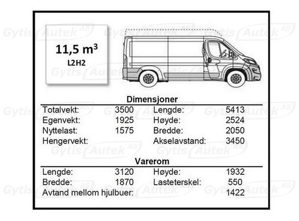 Lastrumsmatta till Fiat Ducato 2006-> | gytek.se