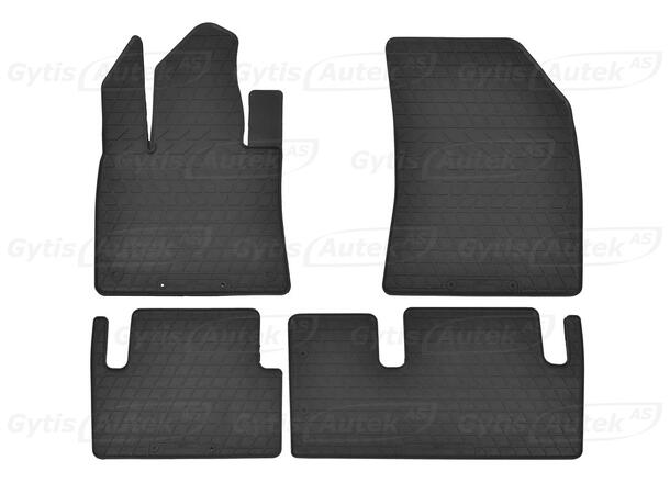 Bilmattor. 1. och 2. rad. Gummi Citroen C4 Grand Picasso / SpaceTourer 