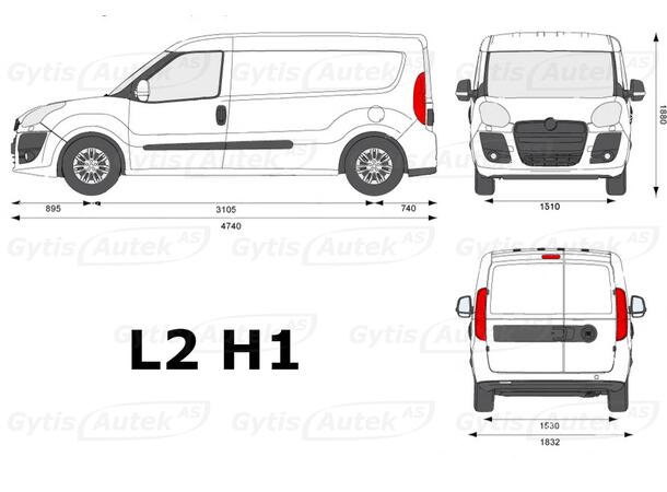 Lastrumsmatta till Opel Combo D 2012-2018 | gytek.se