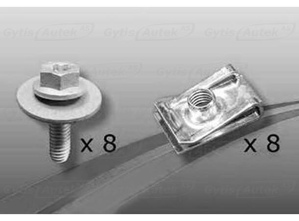 Monteringssats till hasplåt | Renault Scenic 2003-2009 | gytek.se