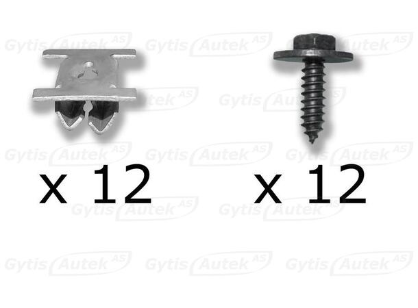 Monteringssats till hasplåt | Opel Zafira B 2005-2012 | gytek.se