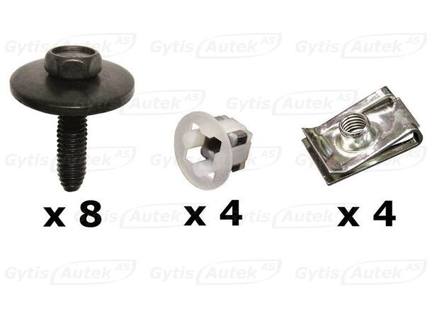 Monteringssats till hasplåt | Renault Laguna 2000-2007 | gytek.se