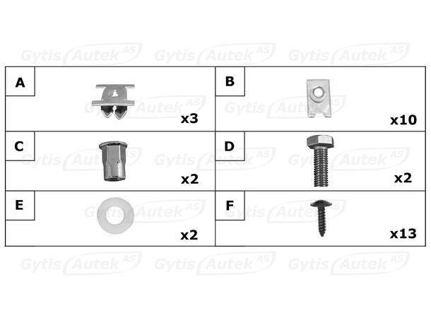 Monteringssett til bunnplate for Fiat Ducato 2006-> | gytisautek.no