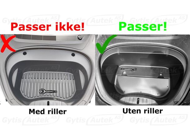 Bagagerumsmatta | Tesla Model 3 2018-2020 | gytek.se
