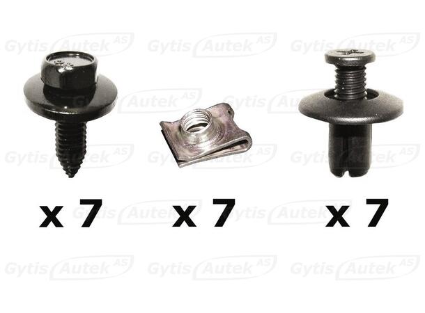 Monteringssats till hasplåt | Hyundai i30 2007-2012 | gytek.se