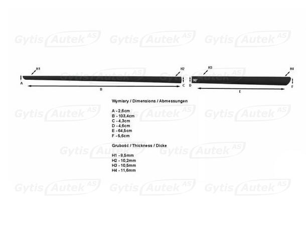 Sidolister till Mazda 6 2013-> | gytek.se