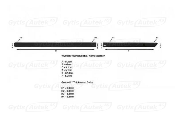 Sidolister till Mini Countryman R60 2010-2016 | gytek.se