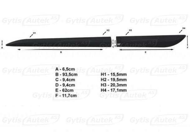 Sidolister till Toyota RAV4 2006-2009 | gytek.se