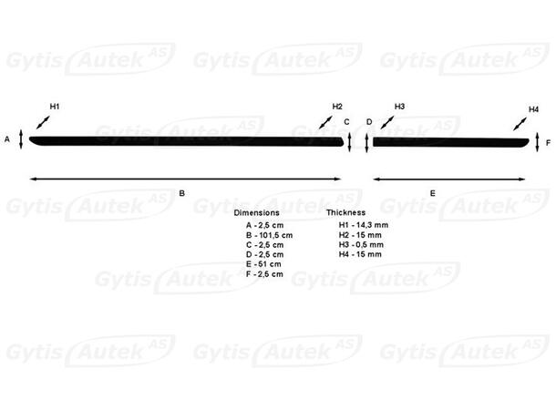 Sidolister till Nissan X-Trail 2007-2013 | gytek.se