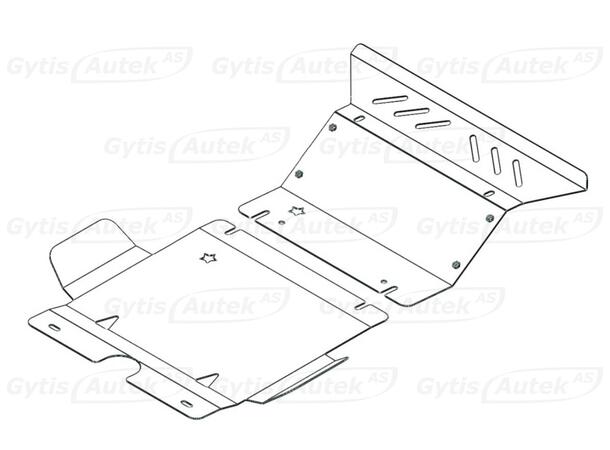 Bunnplate i stål til Toyota Hilux 2005-2011 | gytisautek.no