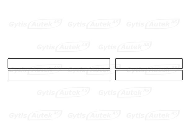Instegsskydd - Folie | Mitsubishi Outlander 2013-2021 | gytek.se