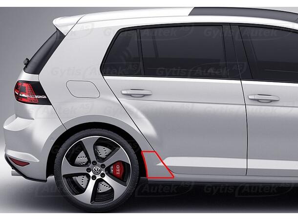 Hjulhusskydd. Bak. Folie. PPF VW Golf VII 2012-2020 