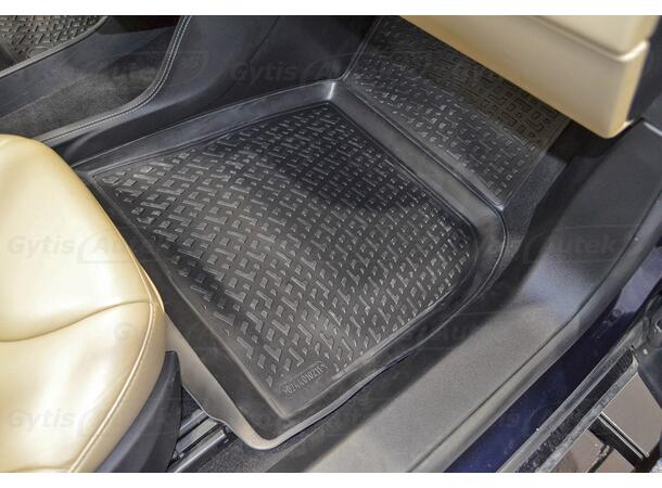 Bilmatta. Bak. Gummi Tesla Model S 2017-2021 